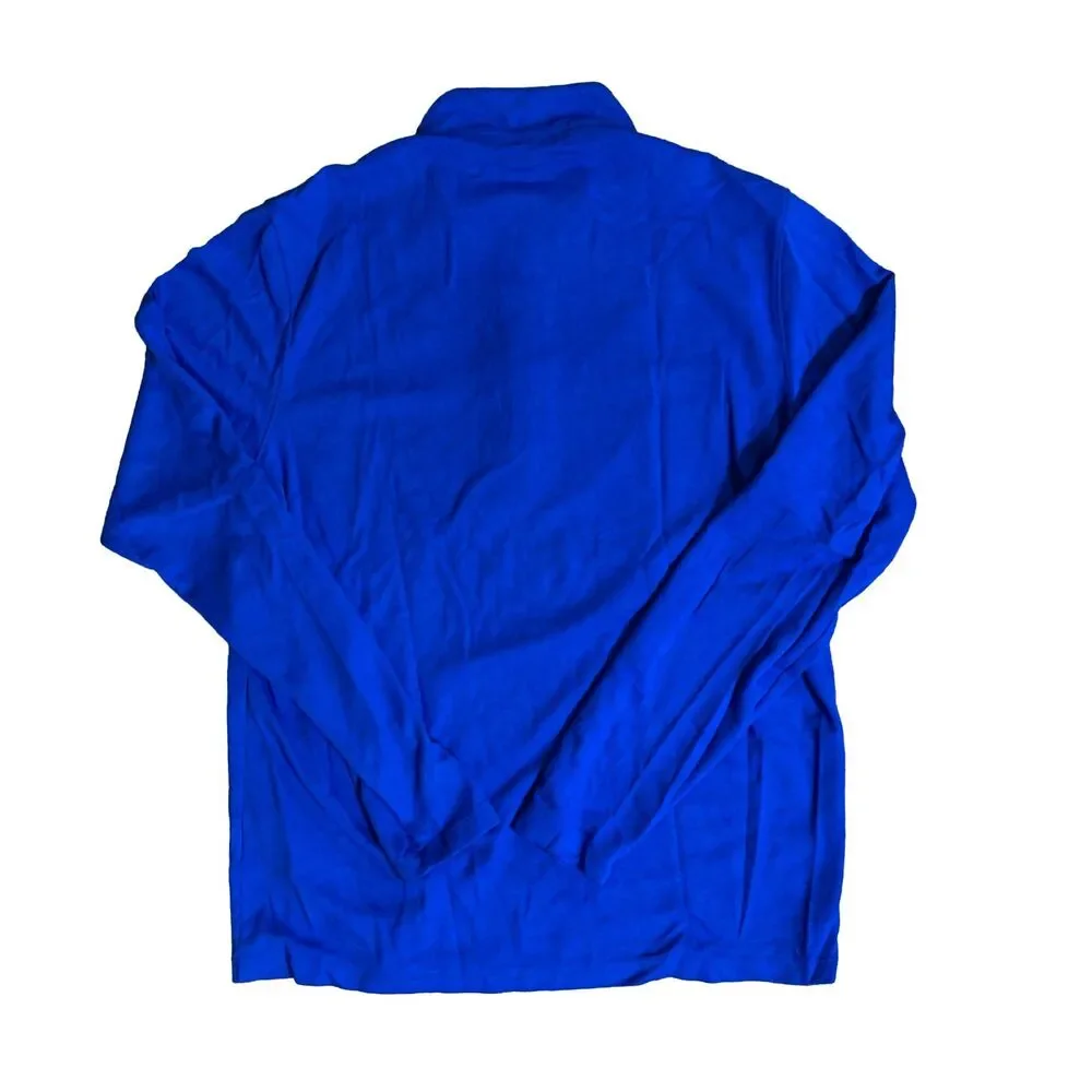 Nike Men's Dri-FIT Royal Blue Long Sleeve Half Zip Pullover Size Medium